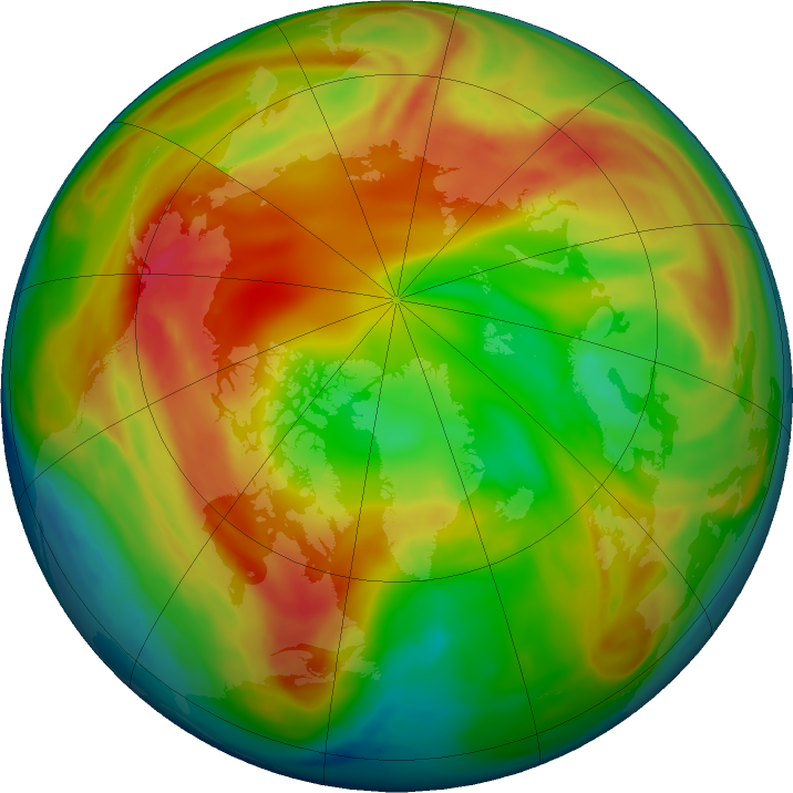 Arctic ozone map for 10 February 2017